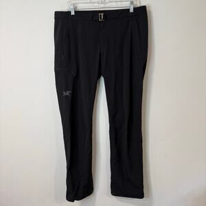 Arc'teryx Women's Gamma LT Pants Black 14 Belted Outdoor Hike Trail Stretch